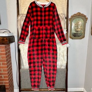 Yarn & Sea Buffalo Check Onesie Bodysuit Pajama